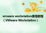 vmware workstation使用教程（VMware Workstation）