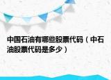 中國石油有哪些股票代碼（中石油股票代碼是多少）