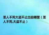 圣人不死大盜不止出自哪里（圣人不死,大盜不止）