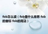 fob怎么讀（fob是什么意思 fob的音標 fob的用法）