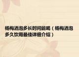 楊梅酒泡多長時間能喝（楊梅酒泡多久飲用最佳詳細(xì)介紹）