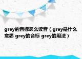 grey的音標(biāo)怎么讀音（grey是什么意思 grey的音標(biāo) grey的用法）