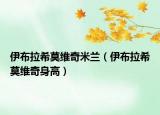 伊布拉希莫維奇米蘭（伊布拉希莫維奇身高）
