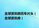 全球資訊榜歷年片頭（全球資訊榜）