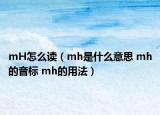 mH怎么讀（mh是什么意思 mh的音標 mh的用法）
