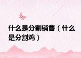 什么是分割銷售（什么是分割雞）