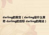 darling的發(fā)音（darling是什么意思 darling的音標(biāo) darling的用法）