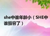 she中誰年齡?。⊿HE中誰毀容了）