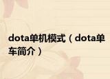 dota單機(jī)模式（dota單車簡介）