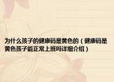 為什么孩子的健康碼是黃色的（健康碼是黃色孩子能正常上班嗎詳細(xì)介紹）