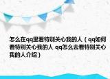 怎么在qq里看特別關心我的人（qq如何看特別關心我的人 qq怎么去看特別關心我的人介紹）