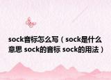 sock音標(biāo)怎么寫（sock是什么意思 sock的音標(biāo) sock的用法）