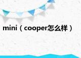 mini（cooper怎么樣）