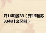 殲16和蘇33（殲15和蘇33有什么區(qū)別）