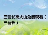 三營長高大山免費觀看（三營長）