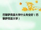 巴黎薩克雷大學(xué)什么專業(yè)好（巴黎薩克雷大學(xué)）