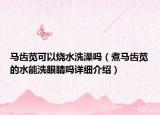 馬齒莧可以燒水洗澡嗎（煮馬齒莧的水能洗眼睛嗎詳細介紹）