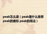 peak怎么讀（peak是什么意思 peak的音標 peak的用法）