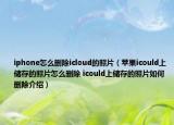 iphone怎么刪除icloud的照片（蘋果icould上儲存的照片怎么刪除 icould上儲存的照片如何刪除介紹）