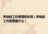 聲納的工作原理和作用（聲納的工作原理是什么）