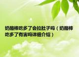 奶酪棒吃多了會(huì)拉肚子嗎（奶酪棒吃多了有害嗎詳細(xì)介紹）