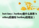 hot-key（hotkey是什么意思 hotkey的音標(biāo) hotkey的用法）