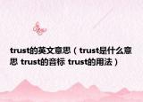 trust的英文意思（trust是什么意思 trust的音標(biāo) trust的用法）