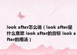 look after怎么說（look after是什么意思 look after的音標(biāo) look after的用法）