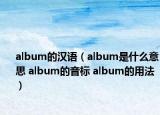 album的漢語（album是什么意思 album的音標(biāo) album的用法）