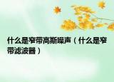 什么是窄帶高斯噪聲（什么是窄帶濾波器）