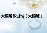 大眼炮教過(guò)誰(shuí)（大眼炮）