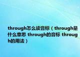 through怎么讀音標(biāo)（through是什么意思 through的音標(biāo) through的用法）