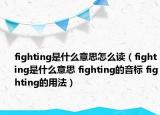 fighting是什么意思怎么讀（fighting是什么意思 fighting的音標(biāo) fighting的用法）