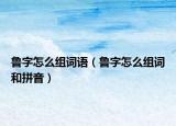 魯字怎么組詞語(yǔ)（魯字怎么組詞和拼音）