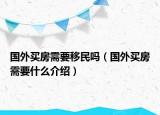 國(guó)外買(mǎi)房需要移民嗎（國(guó)外買(mǎi)房需要什么介紹）