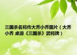 三國殺名將傳大喬小喬圖片（大喬小喬 桌游《三國殺》武將牌）