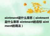 ointment是什么意思（ointment是什么意思 ointment的音標 ointment的用法）