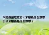 米娜桑是啥意思（米娜桑什么意思 日語米娜桑是什么意思）