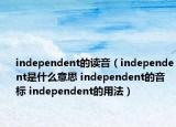 independent的讀音（independent是什么意思 independent的音標 independent的用法）