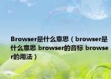 Browser是什么意思（browser是什么意思 browser的音標 browser的用法）