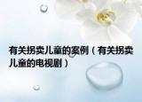 有關(guān)拐賣兒童的案例（有關(guān)拐賣兒童的電視劇）