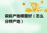 瓷磚產(chǎn)地哪里好（怎么分辨產(chǎn)地）