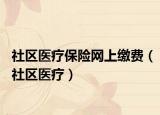 社區(qū)醫(yī)療保險(xiǎn)網(wǎng)上繳費(fèi)（社區(qū)醫(yī)療）