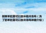 新鮮羊肚菌可以放冰箱冷凍嗎（洗了的羊肚菌可以放冷凍嗎詳細介紹）