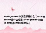 arrangement中文意思是什么（arrangement是什么意思 arrangement的音標 arrangement的用法）