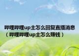 嗶哩嗶哩up主怎么回復(fù)直播消息（嗶哩嗶哩up主怎么賺錢）