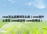 cose怎么讀英語怎么說（cose是什么意思 cose的音標(biāo) cose的用法）