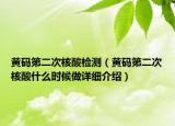 黃碼第二次核酸檢測（黃碼第二次核酸什么時候做詳細(xì)介紹）