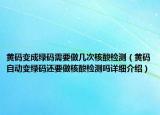 黃碼變成綠碼需要做幾次核酸檢測(cè)（黃碼自動(dòng)變綠碼還要做核酸檢測(cè)嗎詳細(xì)介紹）