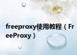 freeproxy使用教程（FreeProxy）